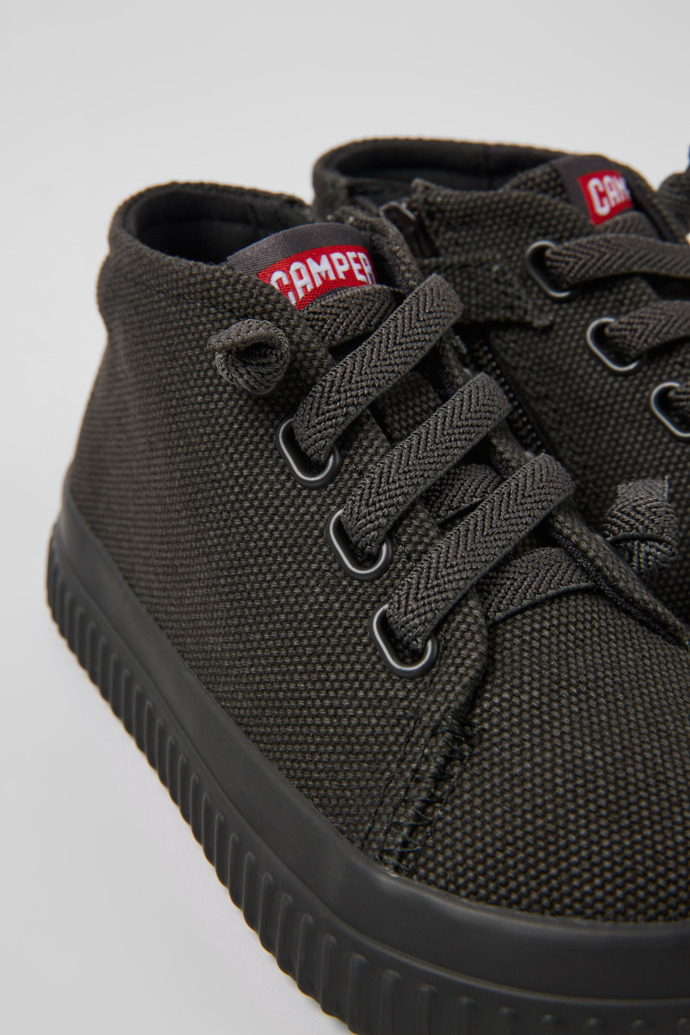 Camper Peu Roda - Dunkelgrauer Kindersneaker aus Textil