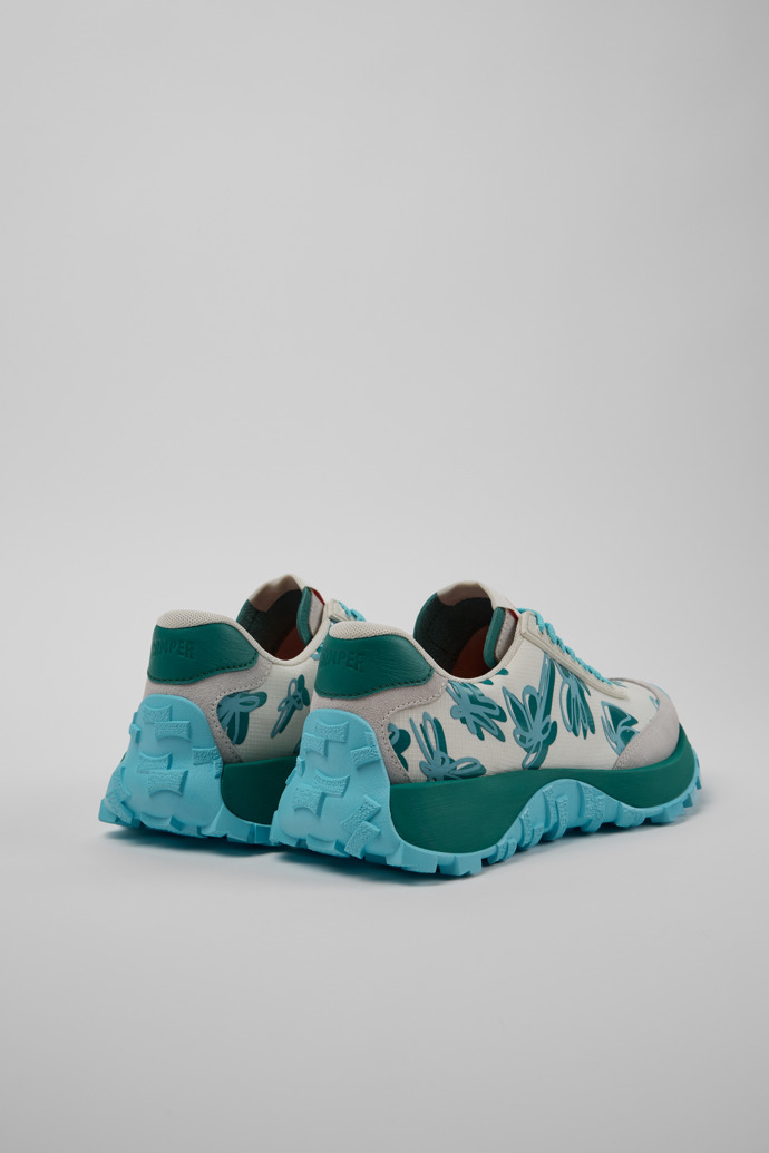 Camper Drift Trail VIBRAM - Mehrfarbige Damensneaker aus Recycling-PET und Nubukleder.