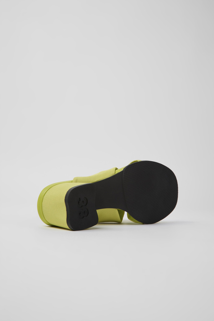 Camper Katie - Grüne Damensandale aus Textil