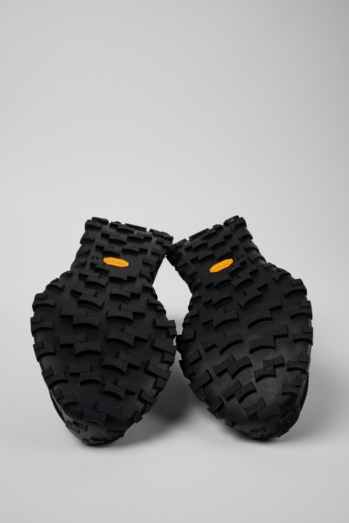 Camper Drift Trail - Schwarzer Herrensneaker aus Leder und Nubukleder.