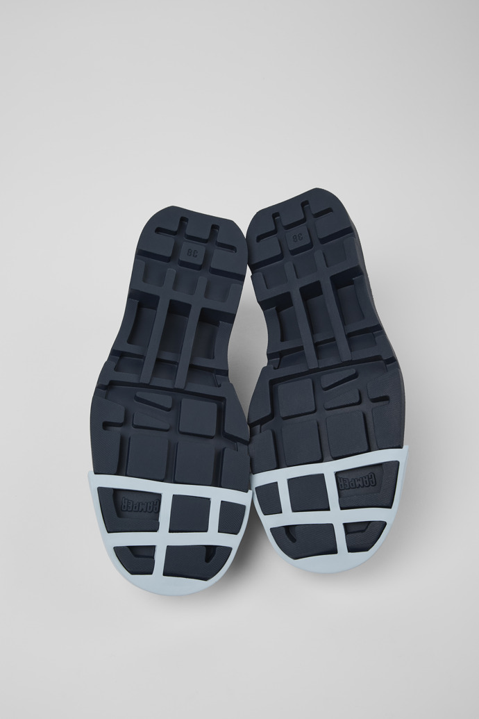 Camper Junction - Blauer Damenschuh aus Nubukleder