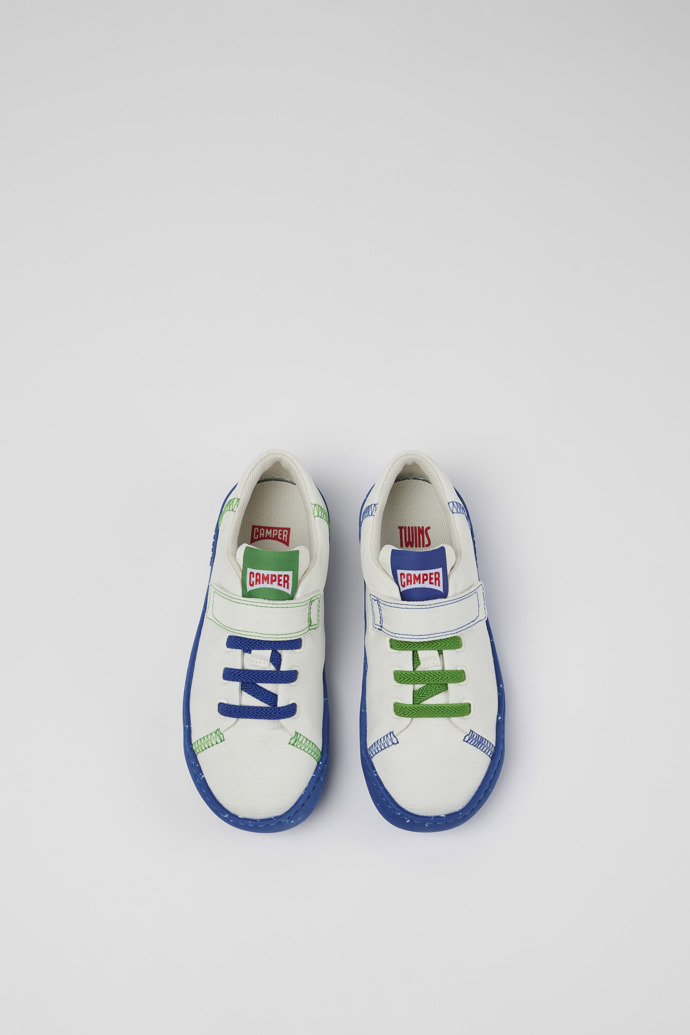 Camper Twins - Weißer Slipper aus Textil