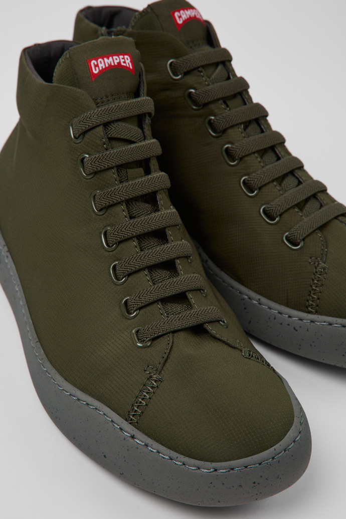 Camper Peu Touring - Grüner High-Top-Sneaker aus Textil für Herren.