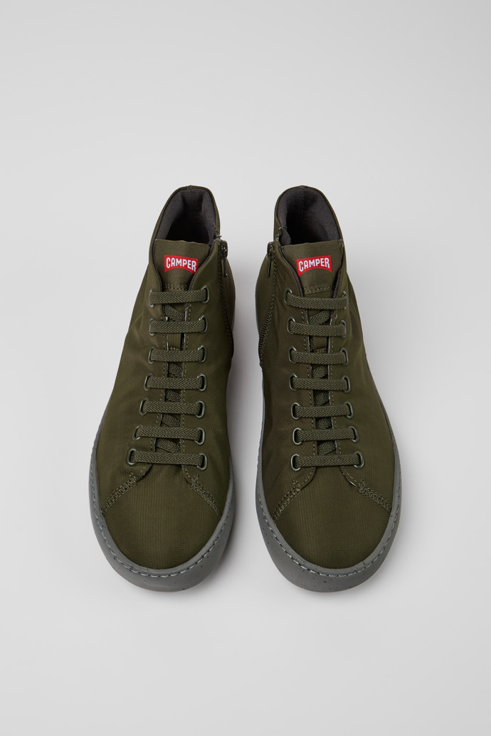 Camper Peu Touring - Grüner High-Top-Sneaker aus Textil für Herren.