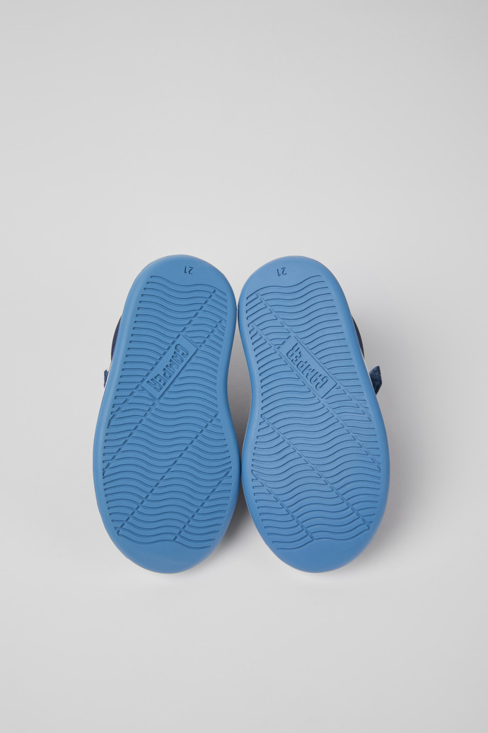 Camper Runner - Blauer Kindersneaker aus Leder
