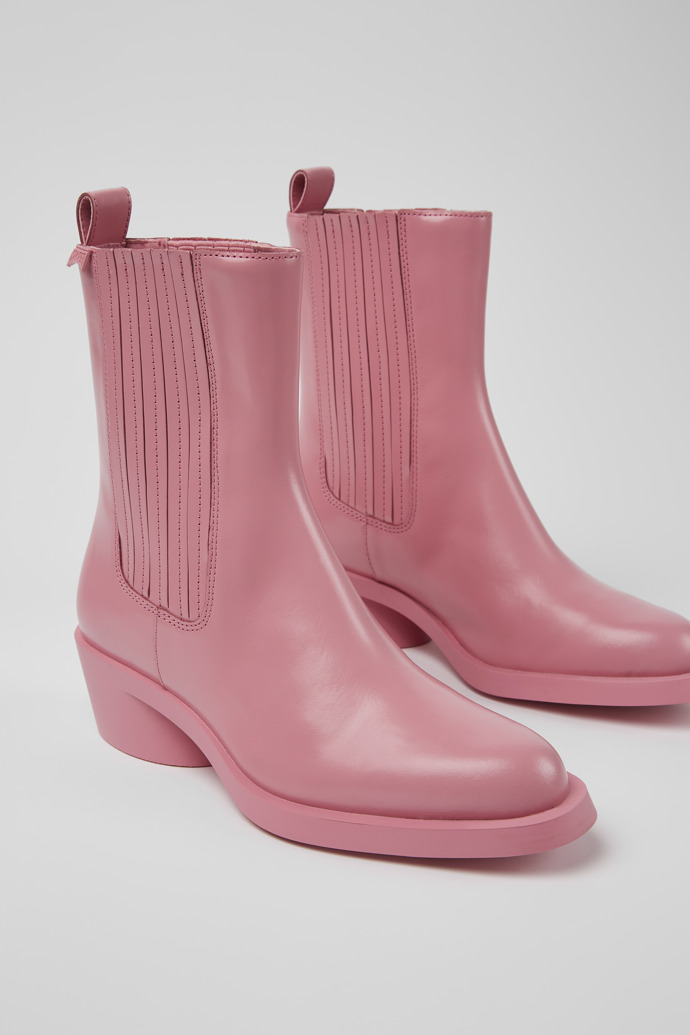 Camper Bonnie - Rosa Damenstiefel aus Leder