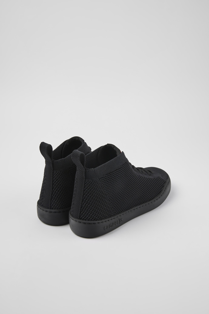Camper Peu Touring - Schwarzer Damenstricksneaker aus einem Stück