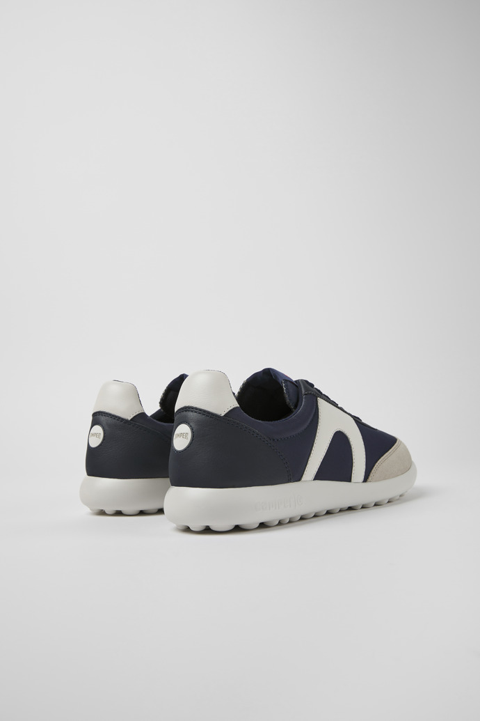 Camper Pelotas XLite - Blauer Herrensneaker aus Leder und Textil