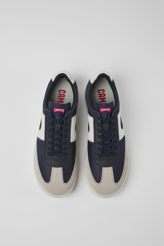 Camper Pelotas XLite - Blauer Herrensneaker aus Leder und Textil