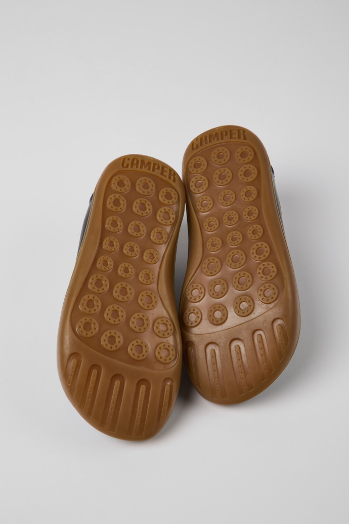 Camper Peu - Blauer Kinderschuh aus Leder.
