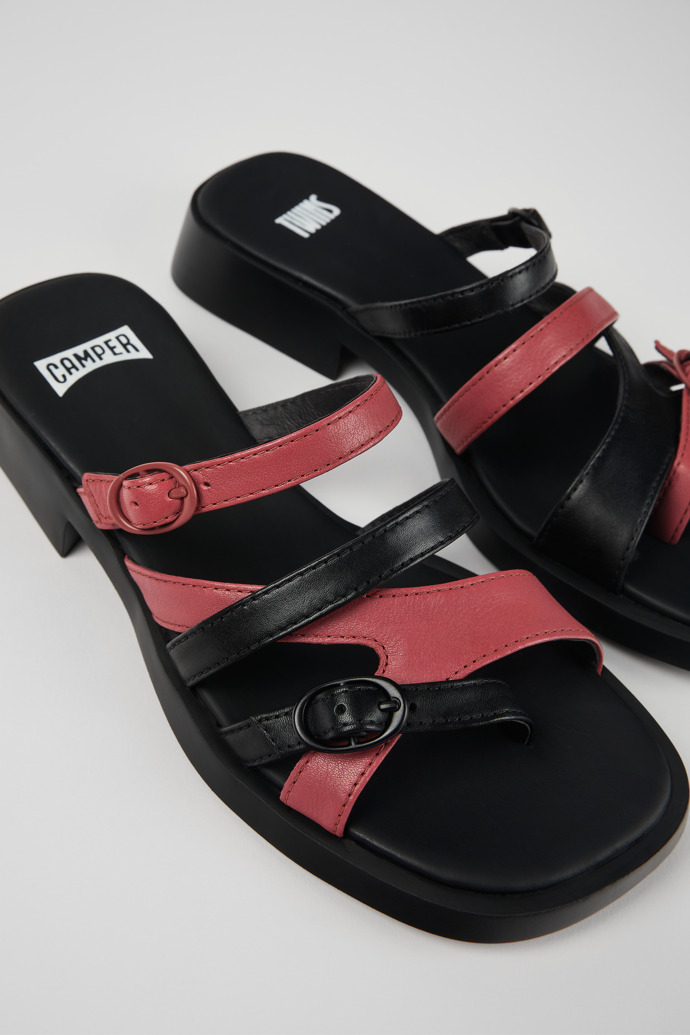 Camper Twins - Mehrfarbige offene Ledersandalen für Damen