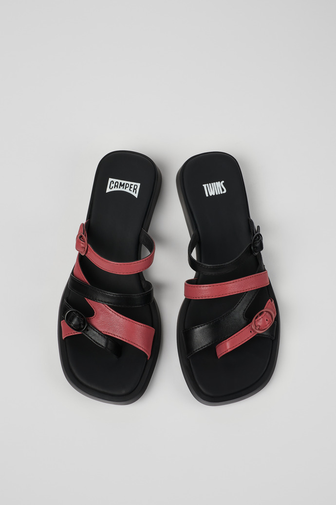 Camper Twins - Mehrfarbige offene Ledersandalen für Damen