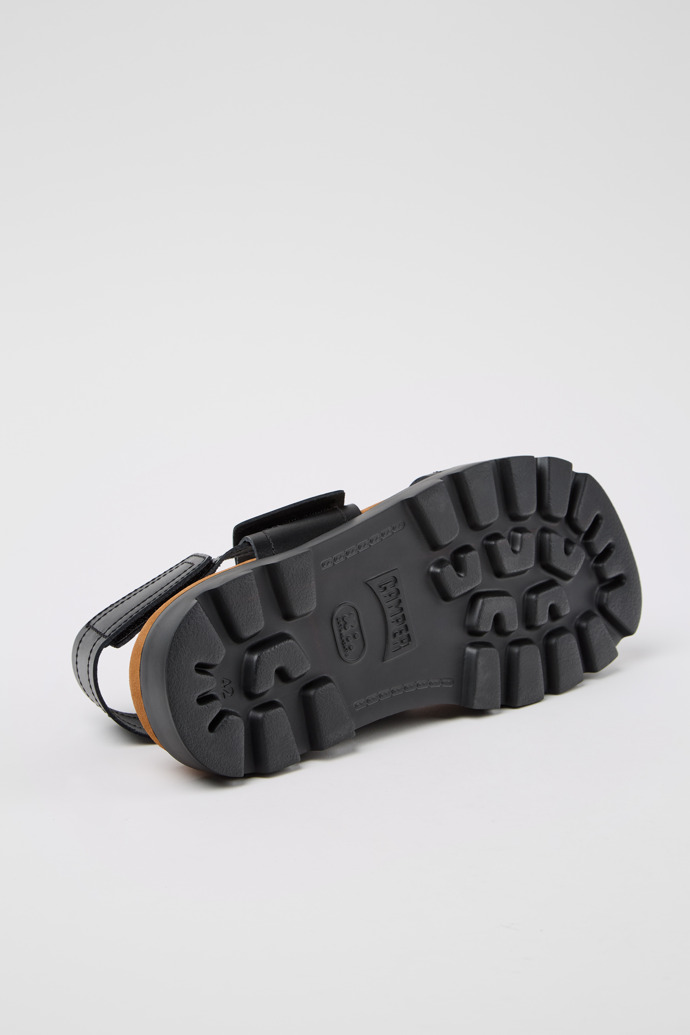 Camper Brutus Sandal - Schwarze Herrensandale aus Leder.