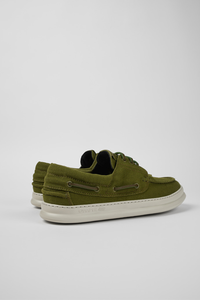 Camper Runner - Grüner Bootsschuh aus Textil für Herren