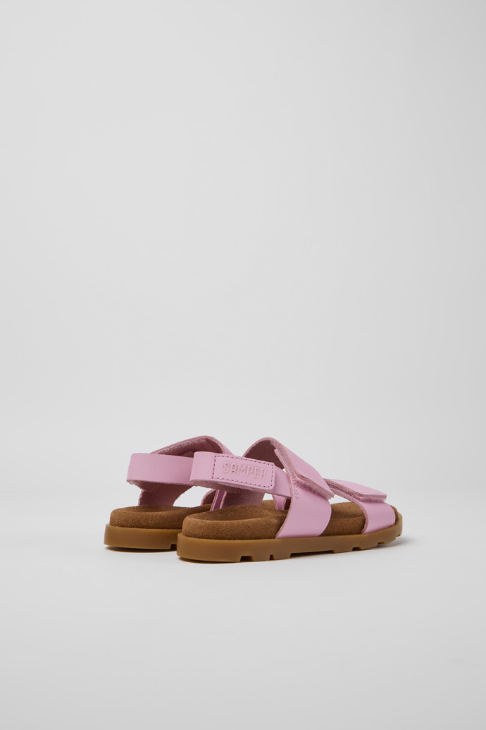 Camper Brutus Sandal - Rosa Mädchensandale aus Leder