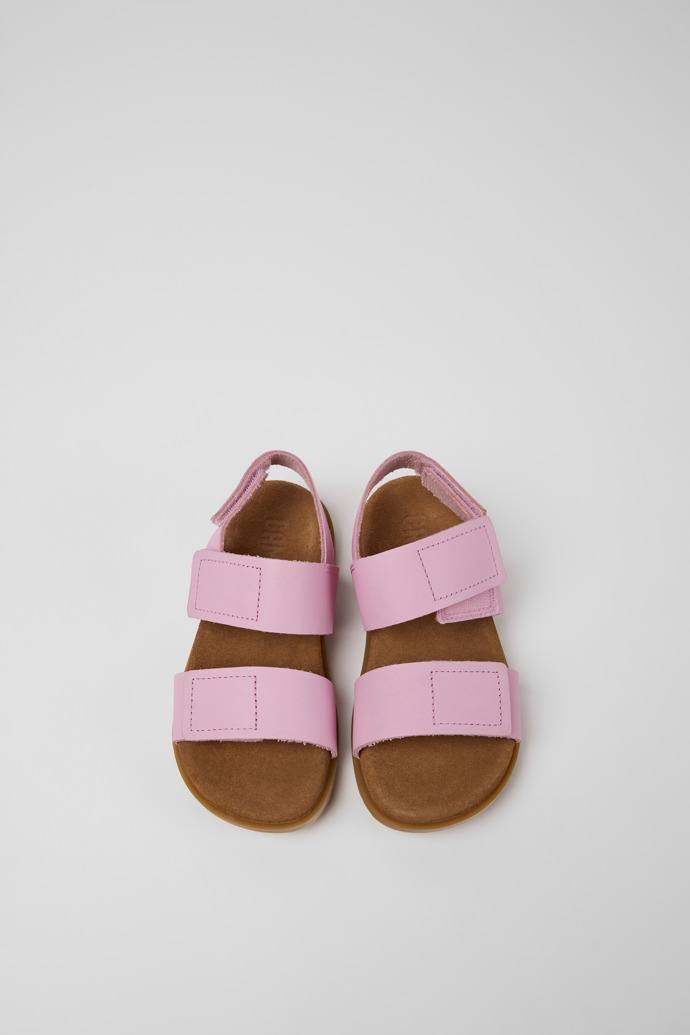 Camper Brutus Sandal - Rosa Mädchensandale aus Leder