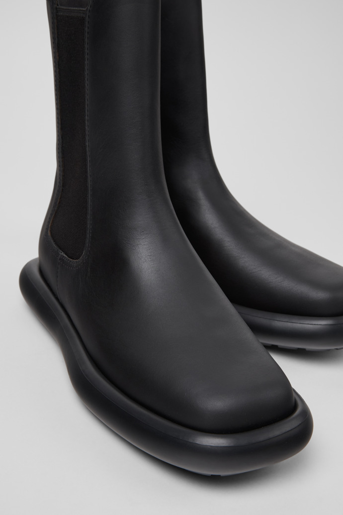Camper Onda - Schwarze Lederstiefelette für Damen.