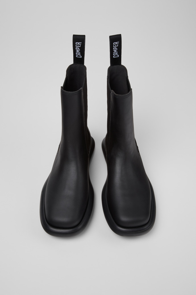 Camper Onda - Schwarze Lederstiefelette für Damen.