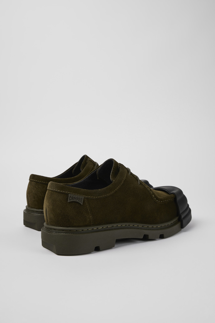 Camper Junction - Grüne Wallabee-Damenschuhe aus Nubukleder