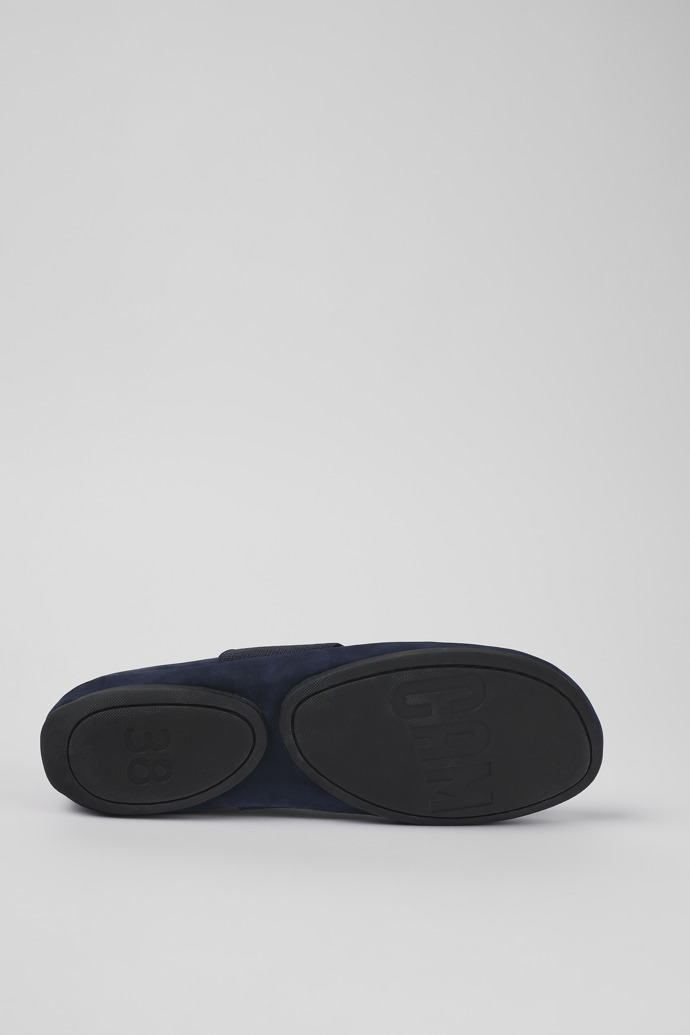 Camper Right Nina - Hellblauer Ballerina aus Nubukleder für Damen.